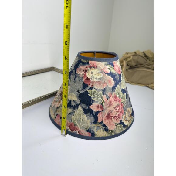 Small Floral Shabby Chic Lampshade- Vintage Country Cottage Floral Design - Picture 7 of 10